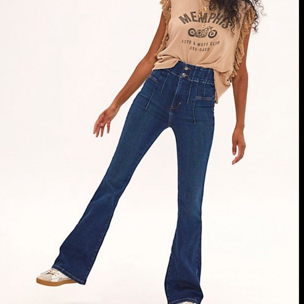 We The Free Jayde Flare High Waist Jeans Size 29 *see description*